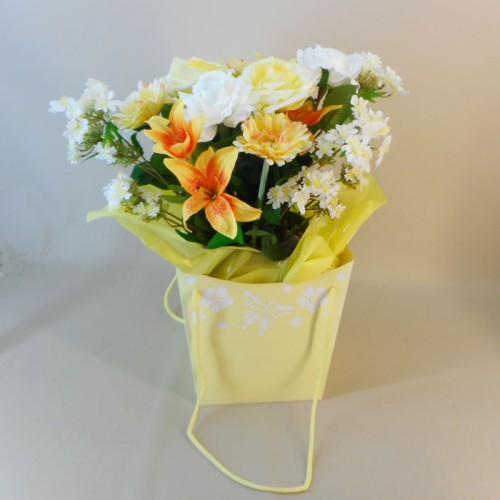 Artificial Tiger Lilies Yellow 46cm Artificial Flowers